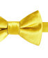 Фото #2 товара Men's Black & Gold Solid Bow Tie