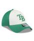 Фото #4 товара Men's White, Green Tampa Bay Rays 2024 St. Patrick's Day 39THIRTY Flex Fit Hat
