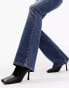 Фото #9 товара ASOS DESIGN Tall mid rise flare jeans in mid blue