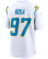 Фото #2 товара Men's Joey Bosa White Los Angeles Chargers Game Jersey