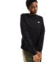 Фото #1 товара Dickies mapleton small left chest logo long sleeve t-shirt in black