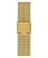 ფოტო #2 პროდუქტის Women's Gold-Tone Glitz Stainless Steel, Mesh Bracelet Watch, 34mm