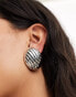 Фото #4 товара DesignB London vintage style stud earrings in silver