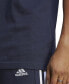 Фото #4 товара Men's Essentials 3-Stripes Regular-Fit Logo Graphic T-Shirt