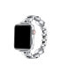 ფოტო #1 პროდუქტის Women's Aphrodite Heart Silver Stainless Steel Band for Apple Watch 38mm, 40mm, 41mm, 42mm, 44mm, 45mm, 49mm