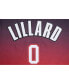 Фото #4 товара Men's Damian Lillard Black, Red Portland Trail Blazers Ombre Name and Number T-shirt