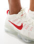 Фото #8 товара Nike Air Vapormax 2023 NN Flyknit trainers in sail white and red