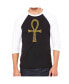 Фото #1 товара Ankh Men's Raglan Word Art T-shirt