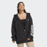 adidas women Essentials Linear Full-Zip French Terry Hoodie (Plus Size)