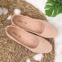 eVento W EVE205B suede ballet flats, beige