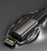 Kabel przewód do iPhone USB-C - Lightning szybkie ładowanie 20W 1m - cały czarny