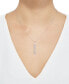 ფოტო #2 პროდუქტის Diamond "Mommy" Pendant Necklace (1/10 ct. t.w.) in Sterling Silver