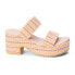 BEACH by Matisse Ocean Ave Platform Womens Beige, Orange, Pink Casual Sandals O