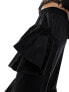 Фото #7 товара Urban Revivo ruffle detail maxi skirt in black