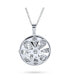 ფოტო #2 პროდუქტის Filigree Star Flower Round Circle Aromatherapy Essential Oil Perfume Diffuser Keepsake Photo Heart Shape Locket Pendant Necklace Sterling Silver