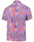 Фото #3 товара Men's Purple Clemson Tigers Vintage-Like Floral Button-Up Shirt