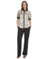 Фото #1 товара Women's Satin Snakeskin-Print Blouse