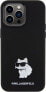 Karl Lagerfeld Karl Lagerfeld KLHCP15XSMHCNPK iPhone 15 Pro Max 6.7" czarny/black Silicone Choupette Metal Pin