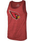 Фото #3 товара Men's Kyler Murray Cardinal Arizona Cardinals Name Number Tri-Blend Tank Top