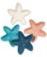 Фото #1 товара Starfish Appetizer Plates, Set of 4, Created for Macy's