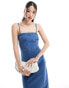 Nobody's Child Hampton bandeau midi dress in denim