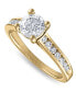 ფოტო #6 პროდუქტის Diamond (1-1/2 ct. t.w.) Channel-Set Bridal Set in 14K White, Yellow or Rose Gold