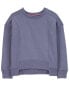 Kid High-Low Fleece Pullover - Blue 10