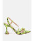 Фото #1 товара Cherry Tart Snake Print Spool Heel Sandals