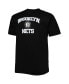 Фото #3 товара Men's Black Brooklyn Nets Big and Tall Heart and Soul T-shirt