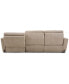 Фото #28 товара Gabrine 3-Pc. Leather Sectional with 2 Power Headrests & Chaise, Created for Macy's