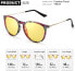 TJUTR Polarised Night Driving Glasses for Driving Women and Men Yellow Night Vision Anti-Glare Glasses - UV400