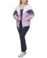 Фото #4 товара Trendy Plus Size Colorblock Rain Slicker Jacket