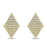 Sparkling gold-plated earrings with zircons EA820Y