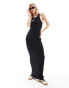 COLLUSION vest maxi dress in black 34 - фото #2