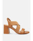 Фото #1 товара Women's Comfortable Straps Block Heel Sandals