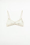 EMBROIDERED TULLE BRA