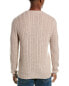 Фото #2 товара Kier + J Mini Herringbone Wool & Cashmere-Blend Sweater Men's Brown Xl