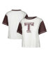 Фото #1 товара Women's White Distressed Texas A&M Aggies Vault Premier Tilda T-shirt