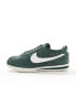 Nike Cortez men's suede trainers in dark green