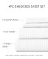 Expressed In Embossed by The Home Collection Striped 3 Piece Bed Sheet Set, Twin
