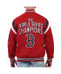 ფოტო #2 პროდუქტის Men's Red Boston Red Sox Quick Full-Snap Varsity Jacket