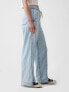 Фото #3 товара Wide-Leg Denim Pull-On Pants