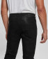 Фото #5 товара Men's Slim Tapered Pin Tuck Moto Jeans