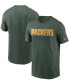 Фото #1 товара Men's Big and Tall Green Green Bay Packers Team Wordmark T-shirt