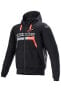 Motorradhoodie Alpinestars Chrome Ignition Schwarz-Rot