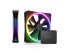 Фото #15 товара NZXT F140RGB Duo - 140mm Dual-sided RGB Fan - Twin Pack (Black) w/RGB Controller