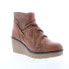 Фото #2 товара Diba True Nift Tee 75818 Womens Brown Leather Slip On Ankle & Booties Boots