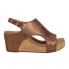 Фото #2 товара Corkys Carley Metallic Studded Wedge Womens Brown Casual Sandals 30-5316-ANBR