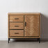 Hall Table with Drawers SPIKE 91 x 40 x 84,5 cm Natural Metal Wood