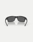 Фото #4 товара Oakley gibston rectangle polarised sunglasses in black with grey mirrored lens in matte black